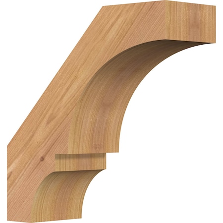 Ekena Millwork 3 1/2"W x 10"D x 10"H Balboa Smooth Knee Brace, Western Red Cedar BRC04X10X10BOA00SWR